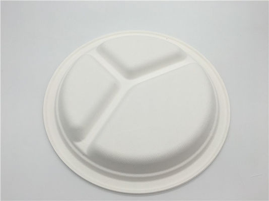 9" Biodegradable Sugarcane Bagasse Plates