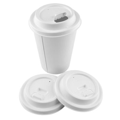 Eco Friendly Sugarcane Fiber Pulp 90Mm Flat Paper Cup Lids Reusable For Ice Cream And Smoothie