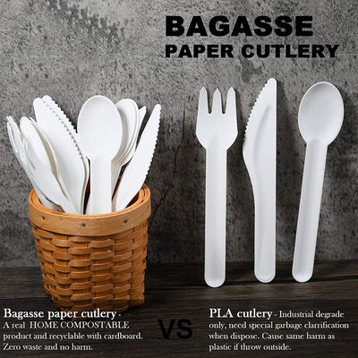 Eco Friendly Bagasse Biodegradable Disposable Cutlery Sets For Baby