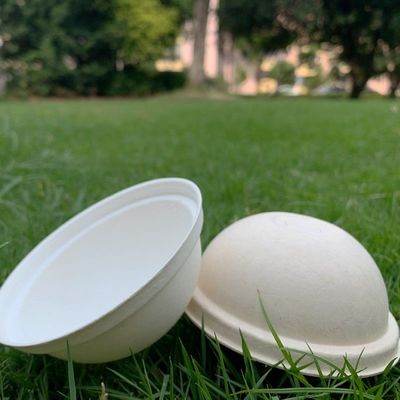 Disposable  90mm Sugarcane Dome Lids For 16 Oz Cups