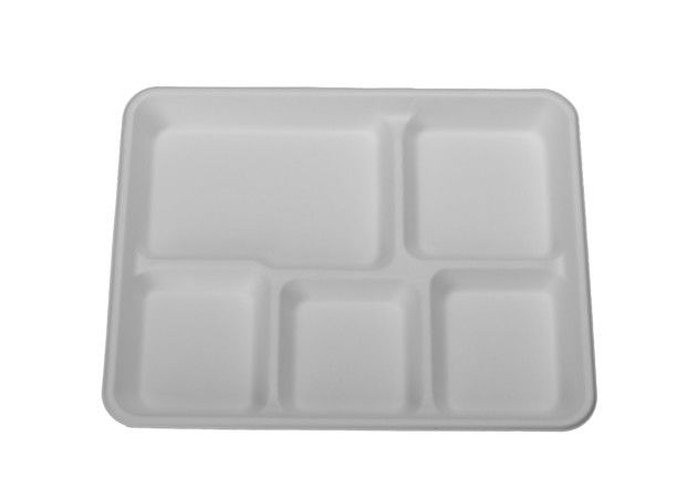 25g Oilproof Lunch Cafeteria  Biodegradable Food Trays